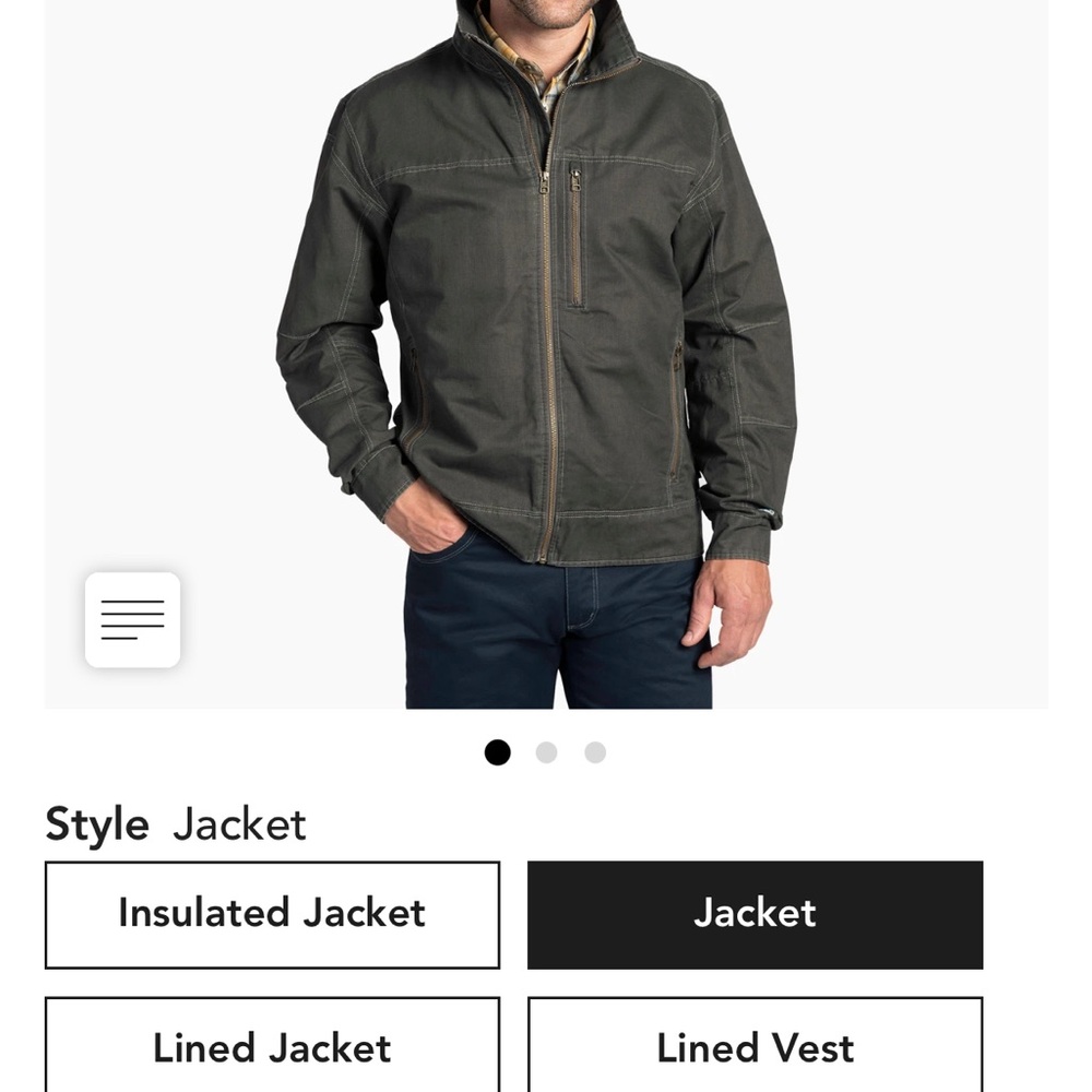 NWT! Kuhl BURR™ JACKET (large, gun metal)
